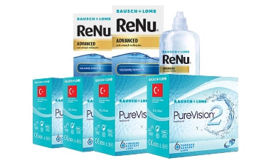 Yıllık Purevision 2 HD İndirimli Set 4 Kutu (Renu Advanced Solüsyonlu)